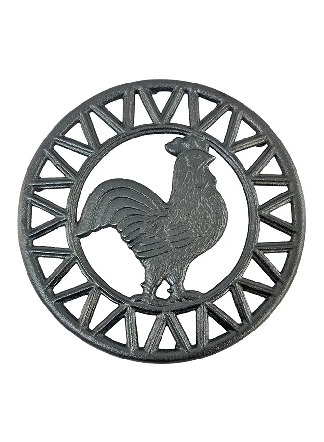بارفيت صنع حامل بارفيه من الحديد الزهر على شكل دائري وبلون رمادي داكن ومقاس 19.5 سم TRIVET