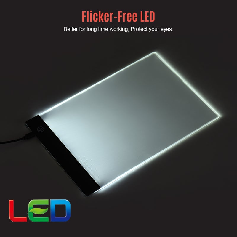 A4 Copyboard Ultra-thin LED Light Pad Adjustable 3 Levels Brightness Drawing Board USB Powered for Artist Animation Sketching Architecture Calligraphy Stenciling - Image 3
