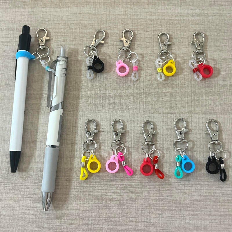 SPANSEE 10 PCS Pen Clips, Pen Holders, Badge Reel Accessories, Pen Holder for Lanyard, Clip on Pens for Badge Reel, Retractable Pen Holder for Nurses, Pen Converter (Pen not Included) - Image 3