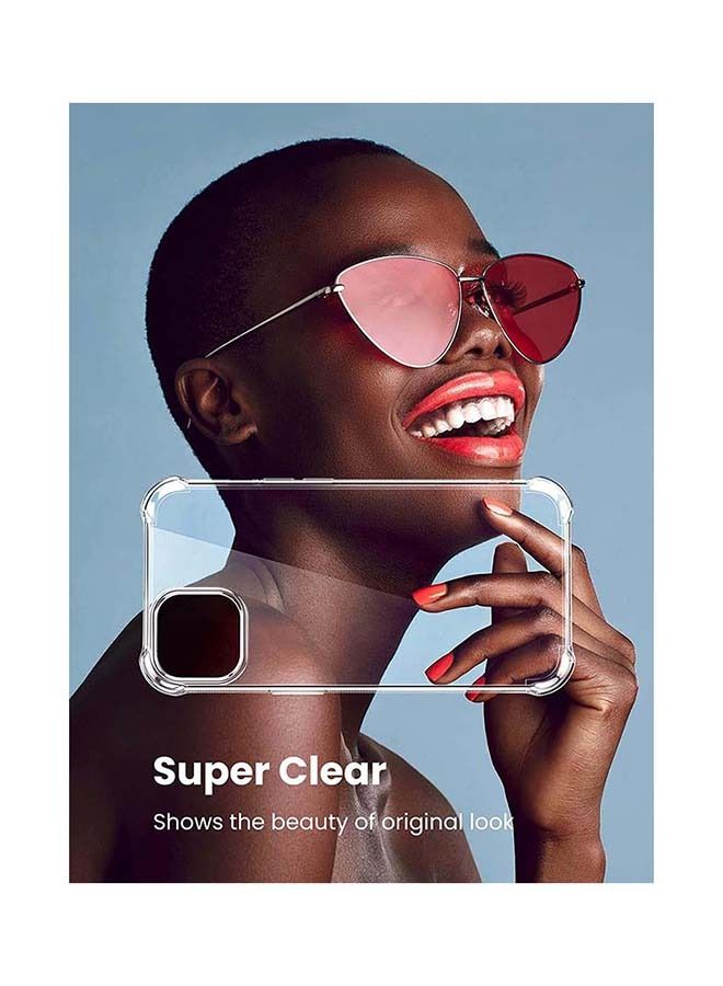 Clear Back Case Compatible with iPhone 13 Pro Transparent Cover TPU Protective 4 Corners Bumper Shockproof Soft Scratch-Resistant Anti-Drop Slim Thin Crystal for 6.1Inch - Image 3