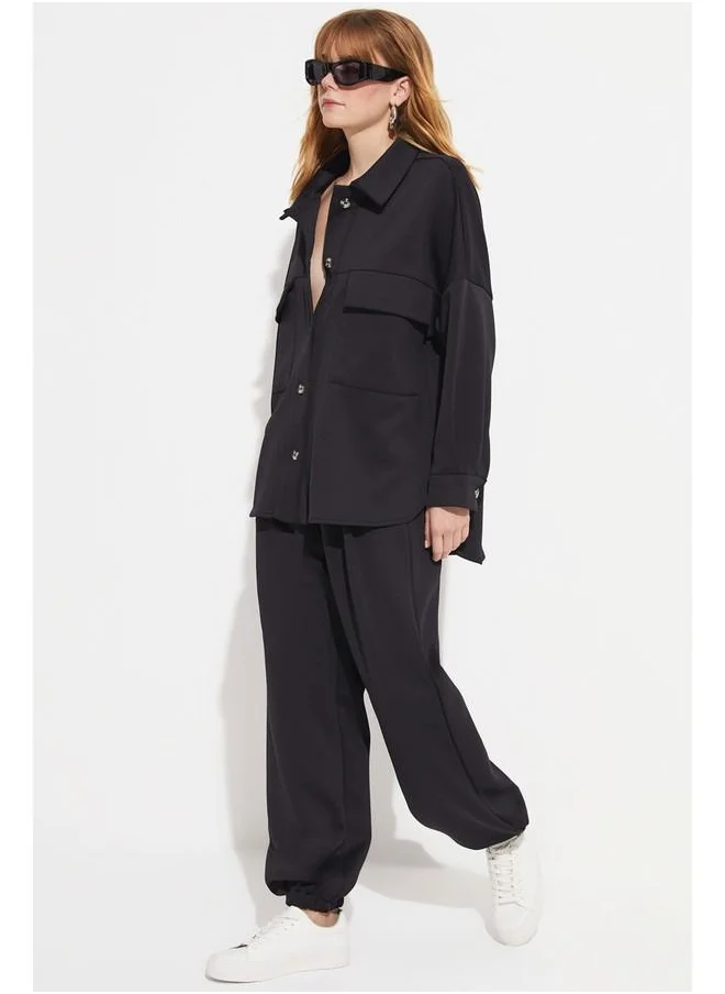 جون June Shirt - Trouser Set Black