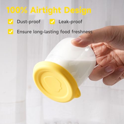 Purekra Ultimate Yogurt Jar Lids Silicone, 8PCs Replacement Lids for Ultimate 6oz Glass Jars, Jar Covers, Ultimate Yogurt Maker Lids, Perfect for Yogurt, Oatmeal, Pudding, Dishwasher Safe(Jars NOT Included) - Image 4