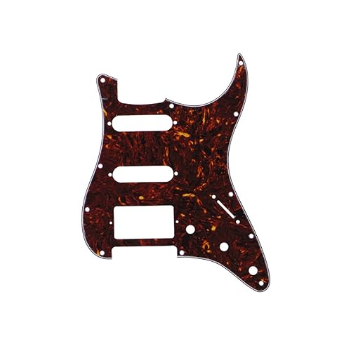 ROZILO 11 Hole Dark Tortoise Strat HSS Pickguard Guitar BackPlate Set For Fender US/Mexico Made Standard Stratocaster Guitar Part - Image 2