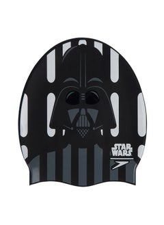 speedo Darth Vader Slogan Print Swimming Cap Grey/Black  - Image 2