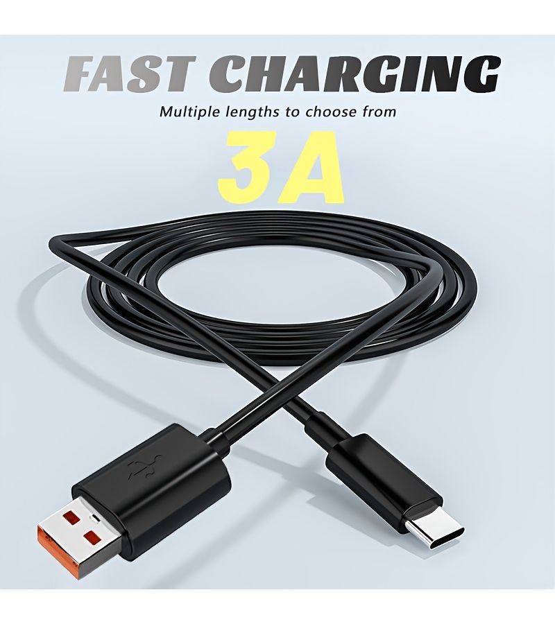 كابل شحن سريع طويل للغاية من نوع USB Type C بطول 6 أمتار (19.68 قدم)، مضفر من النايلون، متوافق مع أجهزة Huawei وSamsung وXiaomi وOppo وVivo والكاميرات. - Image 4