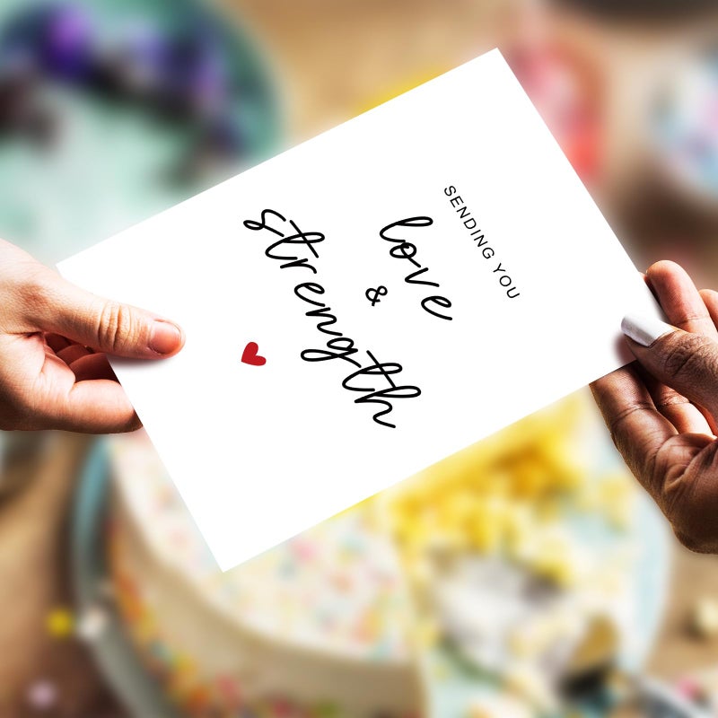 Chenive Simply Sympathy Card, Encouragement Card, Thinking of You Cards, Get Well Soon Cards, Sending You Love and Strength - Image 5