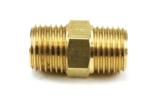VIAIR 92810 1/4"- 1/4" Male NPT Adaptor, Gold - Image 1