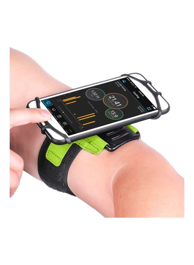 NIBEMINENT Rotating Silicone Belt Running Mobile Phone Arm Bag  - Image 1