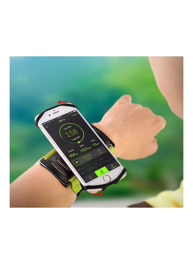 NIBEMINENT Rotating Silicone Belt Running Mobile Phone Arm Bag  - Image 3