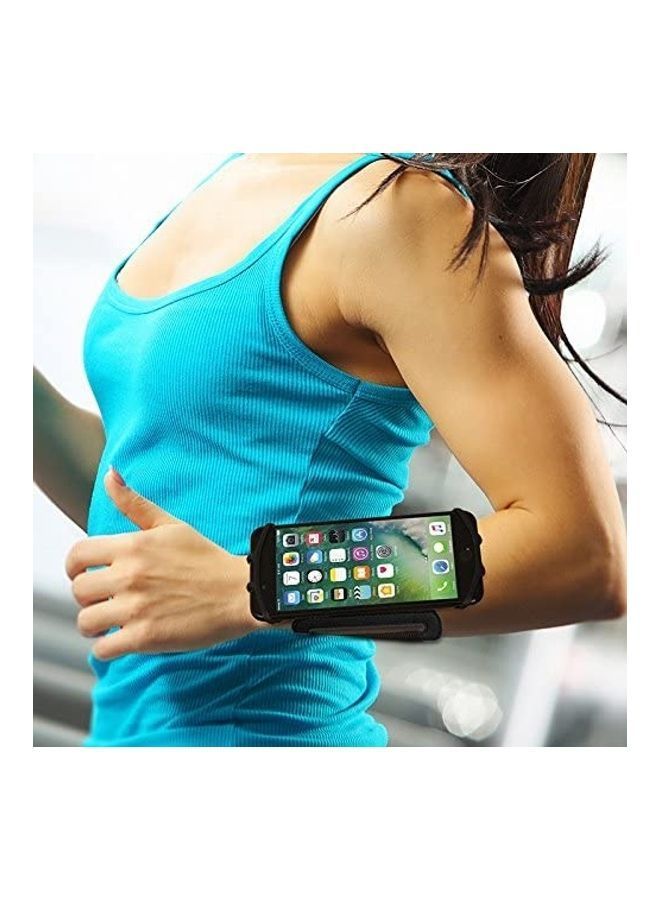 NIBEMINENT Rotating Silicone Belt Running Mobile Phone Arm Bag  - Image 4