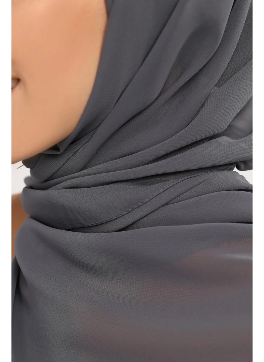 التوبة Ready Practical Luxury Pipe Bonnet Chiffon Shawl