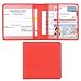 Cacturism Car Registration and Insurance Holder Vehicle Glove Box Car Organizer Men Women Wallet Accessories Case for Cards Essential Document Driver License Red - Image 2