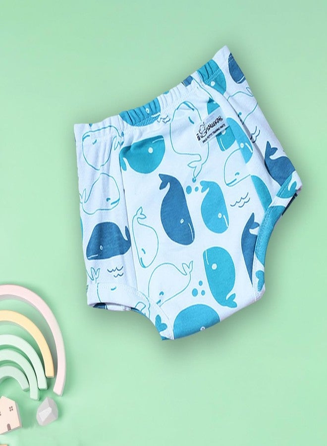 SNUGKINS Snug Potty Training Pull-up Pants | Washable & Reusable | Fits 9 Months to 6 Years | Pack of 2, 3 & 4. (in, Age, 3 Years, 4 Years, Pack of 2 - Melon & Whale) - Image 3