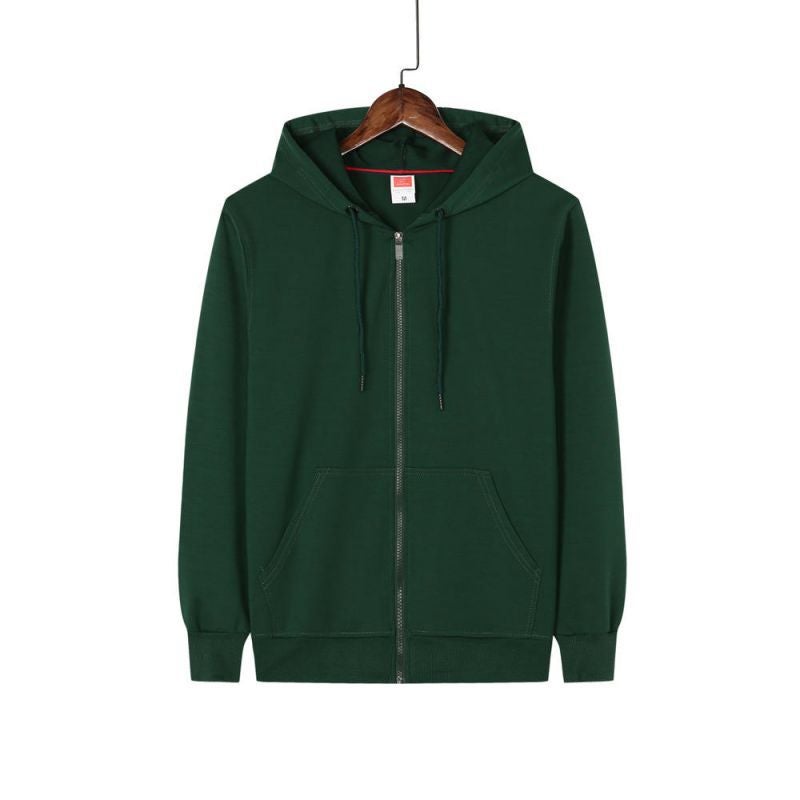 Advertising Shirt New Hooded Zipper Sweatshirt Printed Group Work Clothes Printed Logo Loose Couple Outwear - Image 1