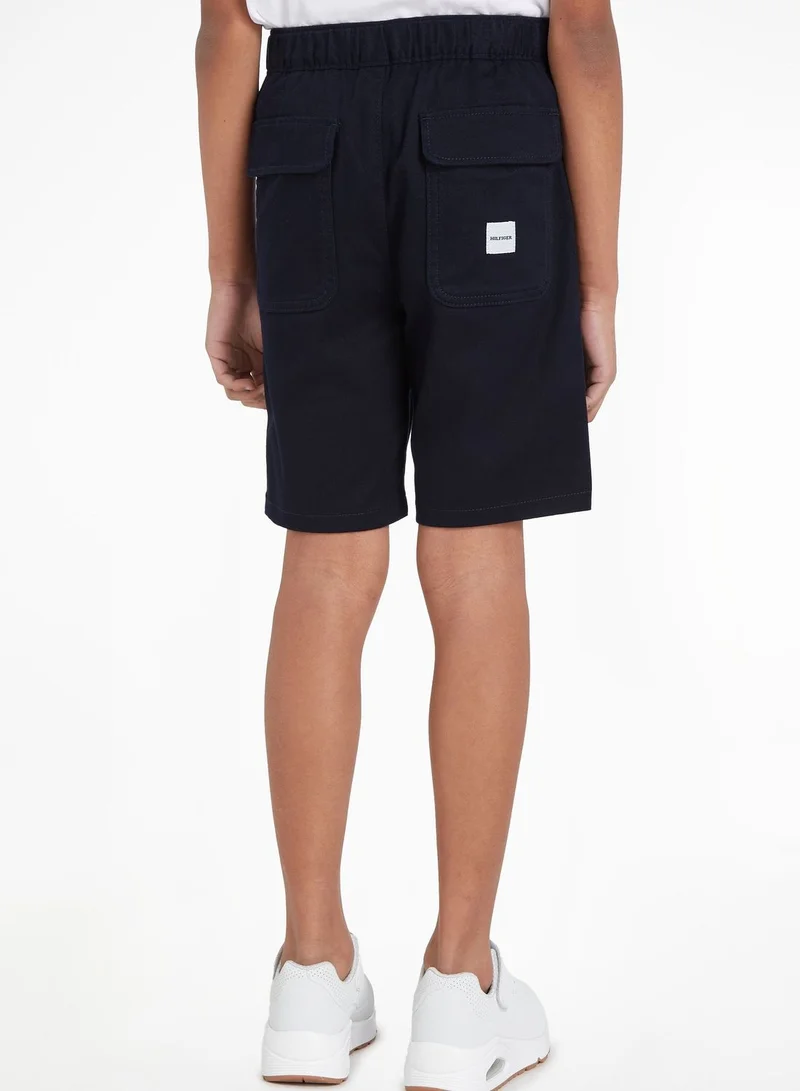 TOMMY HILFIGER Kids Belted Comfort Chino Shorts