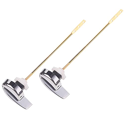 Windspeed 2 Pack Toilet Tank Flush Lever, Universal Side Mount Replacement Trip Levers, Chrome Finish Handle Fits Most Toilets - Image 1