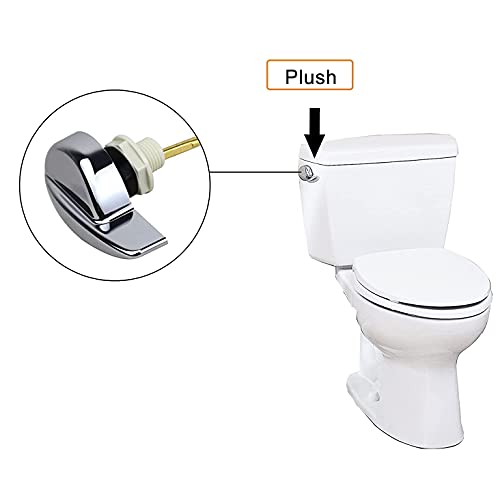 Windspeed 2 Pack Toilet Tank Flush Lever, Universal Side Mount Replacement Trip Levers, Chrome Finish Handle Fits Most Toilets - Image 3