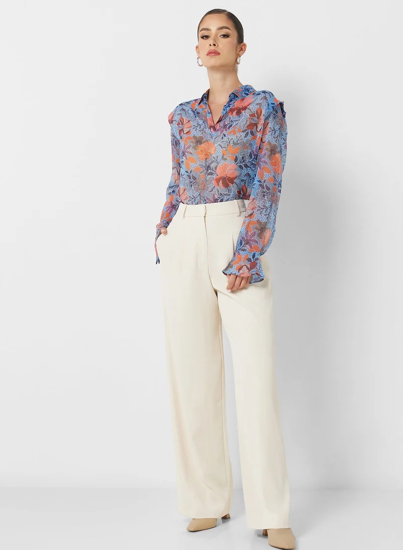 French Connection Floral Print Top