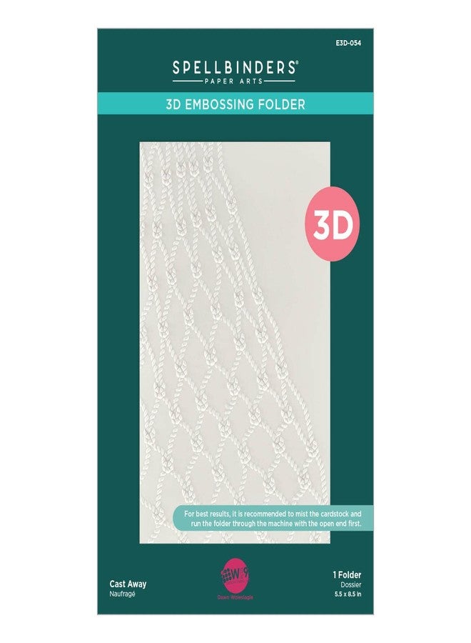 Spellbinders E3D-054 Cast Away 3D Embossing Folder from The Seahorse Kisses Collection by Dawn Woleslagle - Image 1