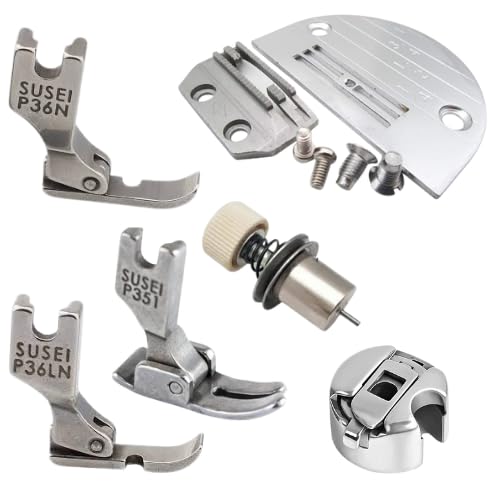 SSS Combo P36LN P36NSingle Needle Plate LOCKSTITCH Gauge Set with Low Shank Bobbin CASE Tension Set Industrial Machines Sewing KIT - Image 1