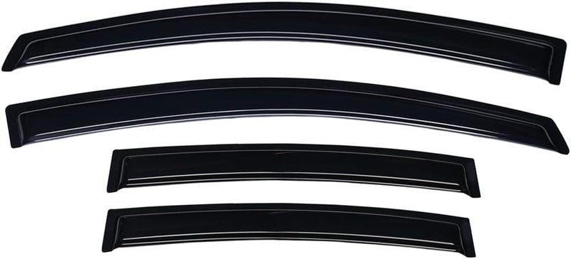 Lightronic WV94165 Tape-on Side Window Visor Deflector Rain Guard Set for 2007-2012 Nissan Sentra - Image 3