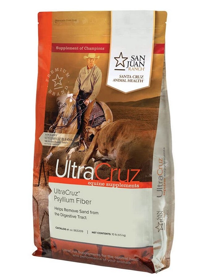 UltraCruz UltraCruz Equine Psyllium Fiber Supplement for Horses, 10 lb, Pellet (32 Day Supply)  - Image 1