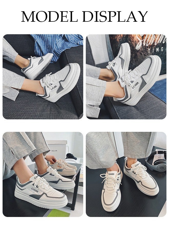 DUNISO Men's Sneakers Lace-Up Fashion Sneakers Comfortable Walking Shoe Sports Casual Walking Athletic Fitness Indoor and Outdoor Shoes - Image 5