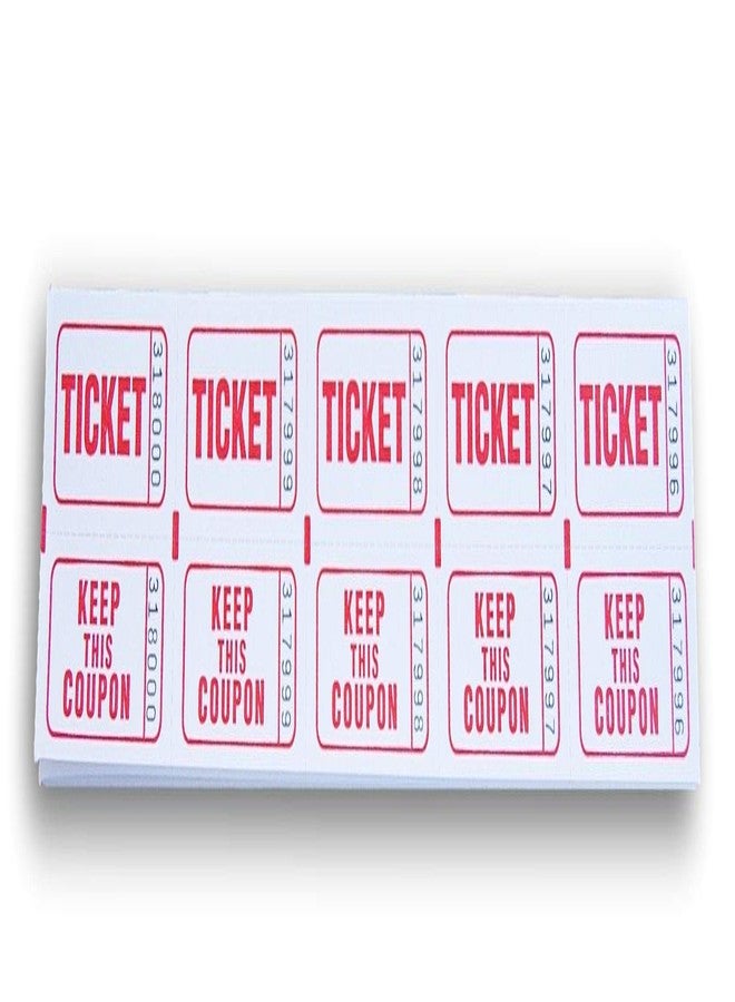 REGENT Double Stub Raffle Tickets for Fairs, Events, Giveaways, and More - 200 Count - Color Varies - Image 2