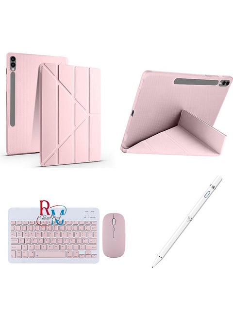 Redmud Technology Samsung Galaxy Tab S9 Fe Plus 12.4 Inch Compatible Stand Case Touch Pen and Keyboard Mouse Set of 3