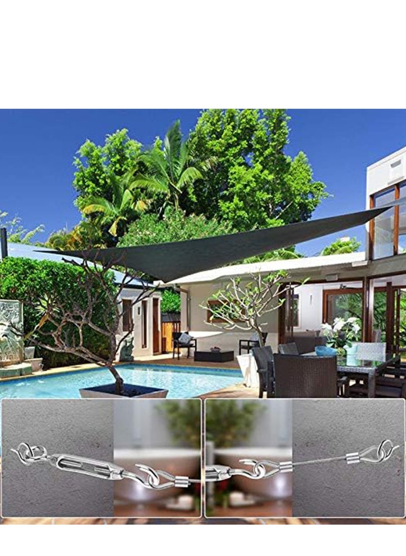 String Light Hanging Kit Outdoor Lights Hanging Kit Globe String Lights Suspension Kit with 164ft Coated Stainless Steel Cable Heavy-Duty and Easy to Install Guide Wire Globe String Light
