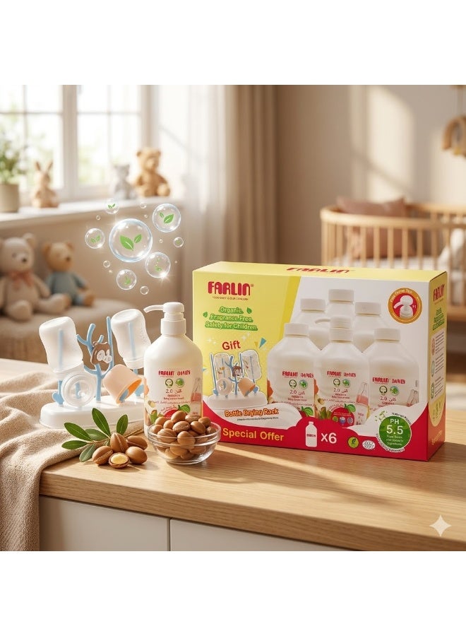 FARLIN Pack Of 6 Eco Friendly Clean 2.0 Baby Bottle Washing Liquid - 6 X - Image 3