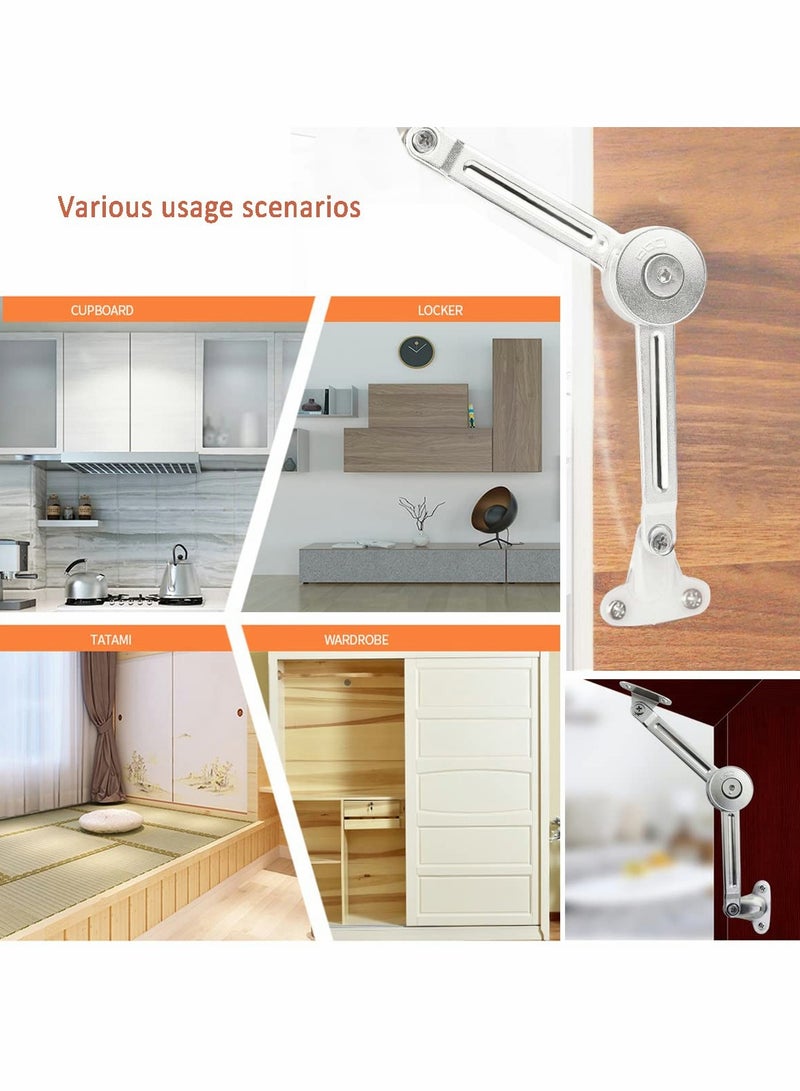 SYOSI Soft Closing Door Panel Support Hinges Stay Folding Cover Stopped at Will for Heavy Duty Clamshell Cabinet Cover Wall and Box - Image 5