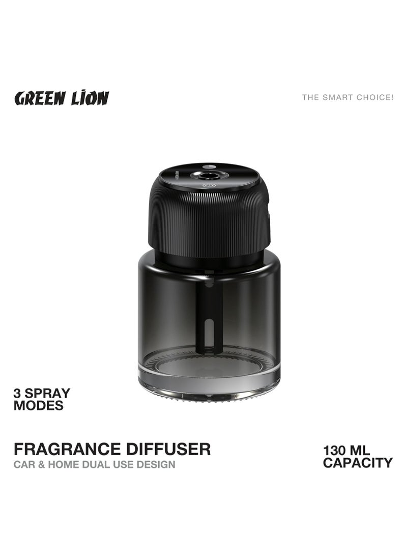 GREEN LION - Green Lion 130ml Fragrance Diffuser - 3 Spray Modes, Touch Control, LED Display, 3-4 Hour Runtime, 20m² Coverage, Quick Charging, 1.5W Power, Silent Operation - Image 1