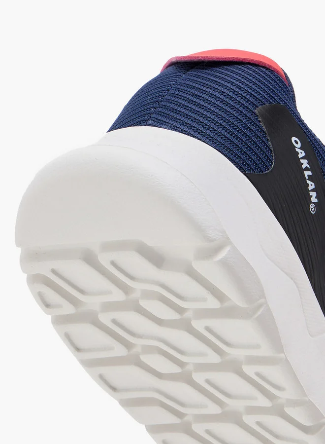Oaklan by Shoexpress Boys Logo Detail Sports Shoes with Hook and Loop Closure