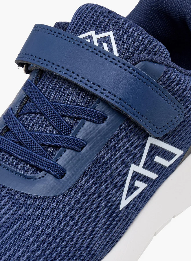 Oaklan by Shoexpress Boys Logo Detail Sports Shoes with Hook and Loop Closure
