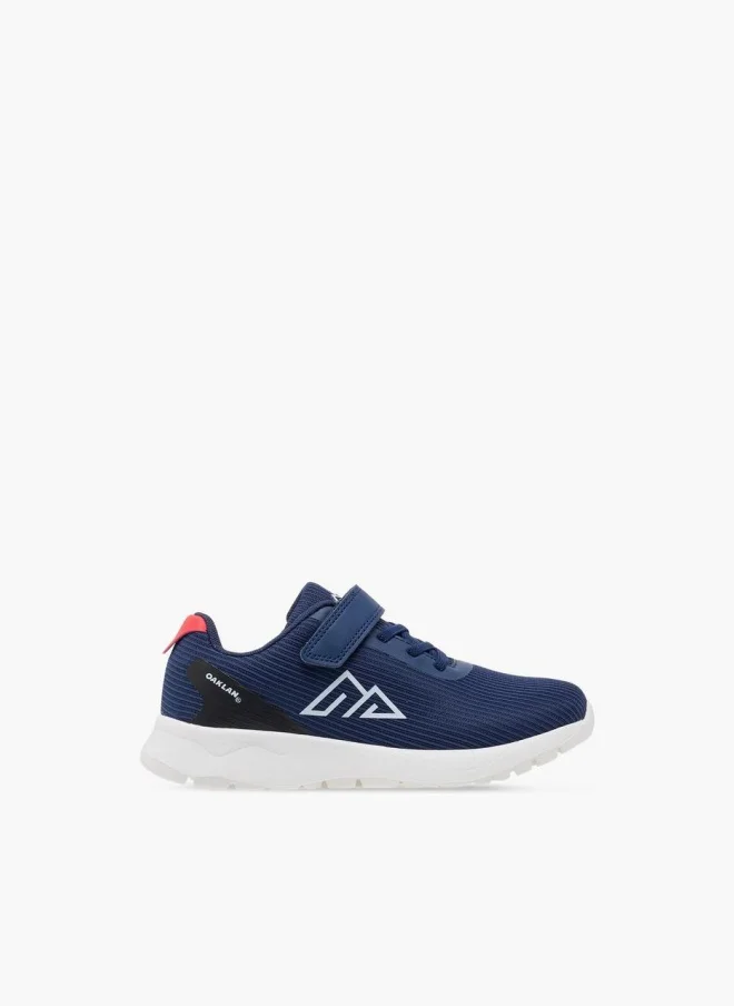 Oaklan by Shoexpress Boys Logo Detail Sports Shoes with Hook and Loop Closure