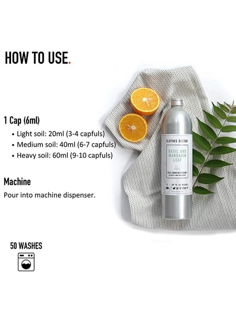 كلوثيس_دكتور BASIL & MANDARIN LEAF ECO بلسم للأقمشة 1 لتر - Image 3