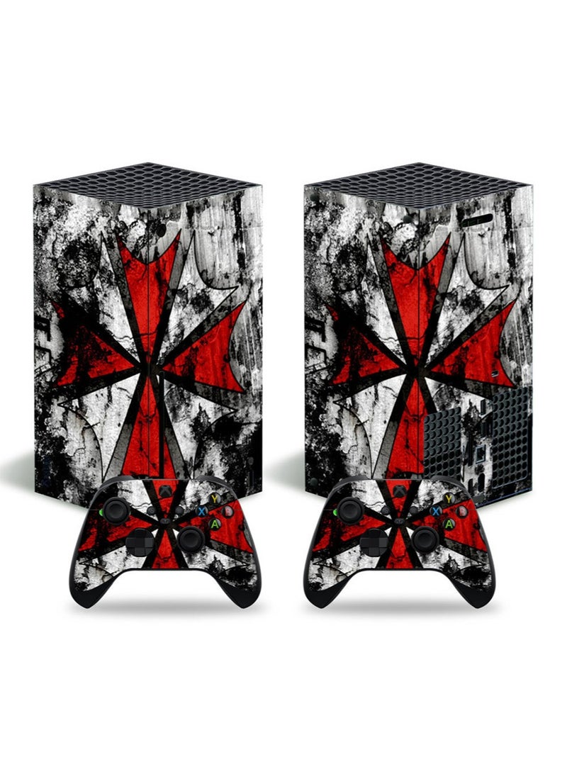 XBOX SERIES X Console Controller Skins Set, Skin Wrap Decal Sticker XBOX Series X, Protective Film Sticker for XBOX X Resident Evil,XBOX Series X Sticker, Vinyl Cover Sticker - Image 1
