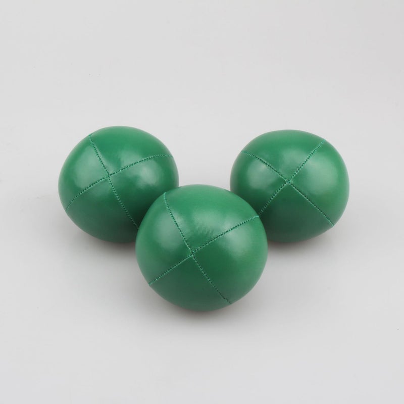PU Leather Magic Juggling Ball with Net Green 