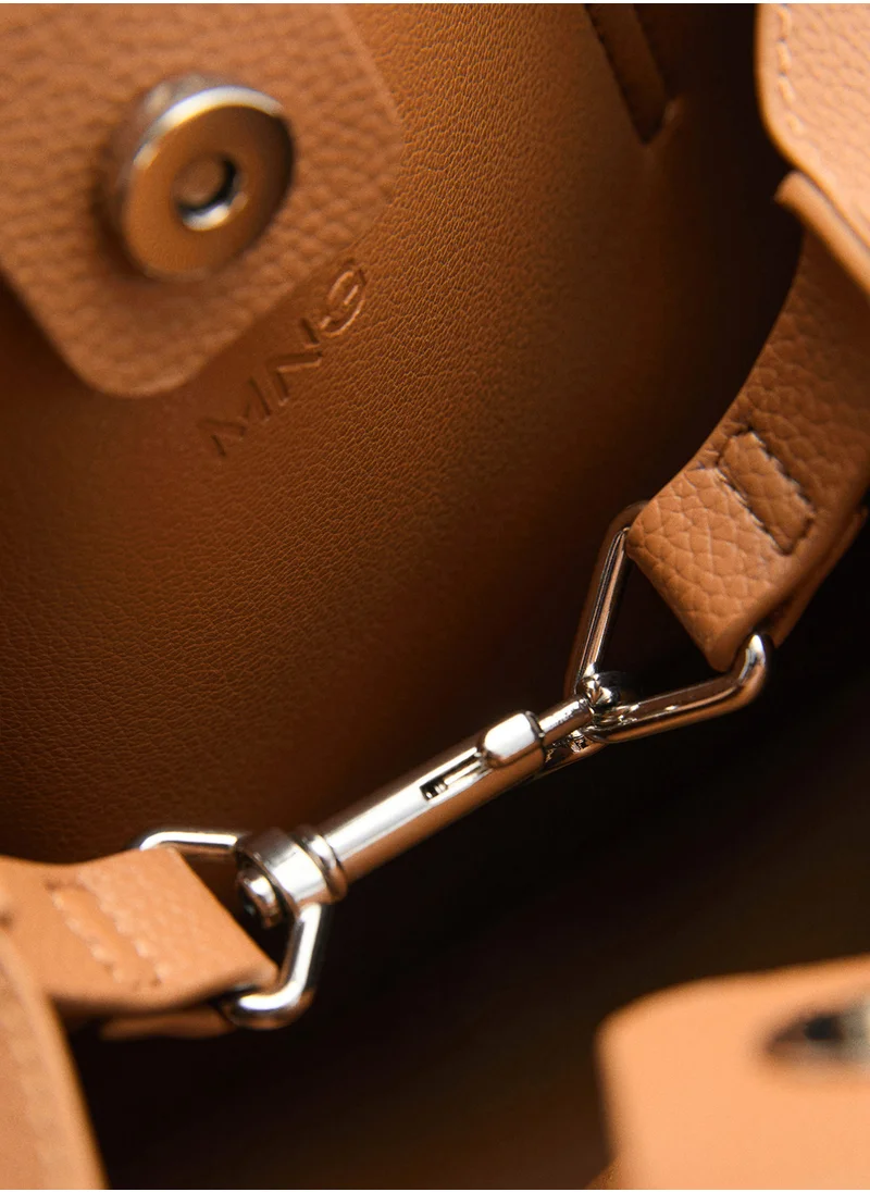 MANGO Double Handle Shopper Bag