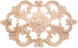MUXSAM MUXSAM Wood Carved Applique Onlay Furniture Corner Frame Decal Unpainted Furniture DIY Decoration for Furniture Home - Image 1