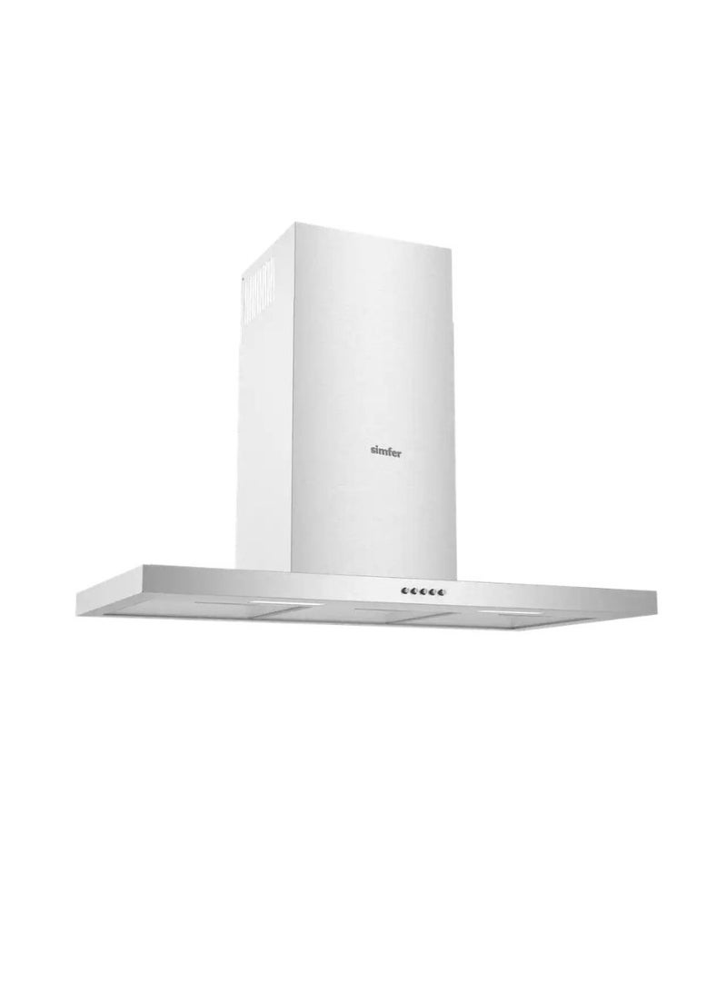 Simfer Kitchen Hood 90 cm | 500 m3 h Suction Power | Stainless Steel Chimney Hood | Touch Control | LED Lights | Low Noise Operation | 3 Speed Levels | Aluminum & Carbon Filter | Remote Control | SMF8933 - Image 1
