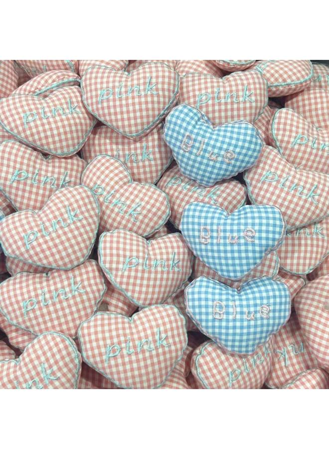Plaid Love Cartoon Plush Animal DIY Accessories Decorative Accessories Hat Clothing Accessories Socks Hair Accessories-Specifications:blue Lattice Love - Image 1