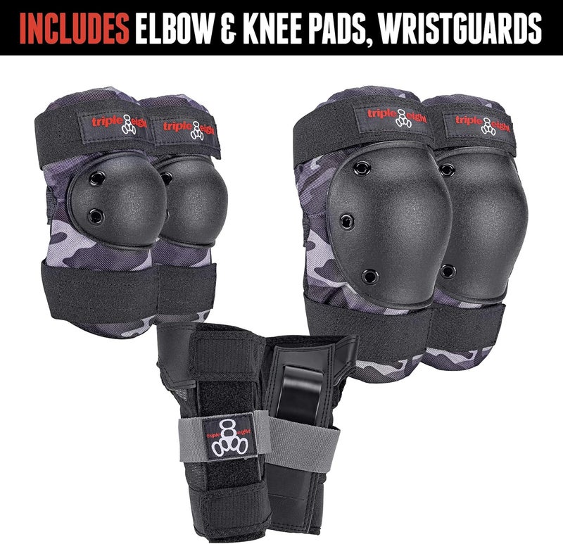 Triple Eight Saver Series Protective Pad Set - Knee, Elbow, and Wrist Guards - Image 3