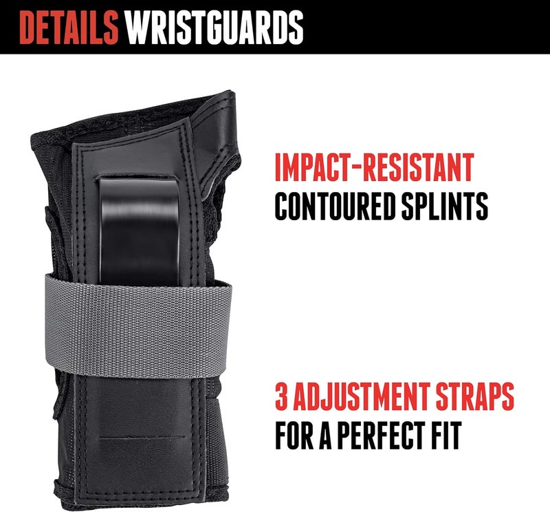 Triple Eight Saver Series Protective Pad Set - Knee, Elbow, and Wrist Guards - Image 5