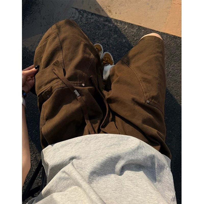 Men's Vintage Polyester Cargo Shorts - Image 3