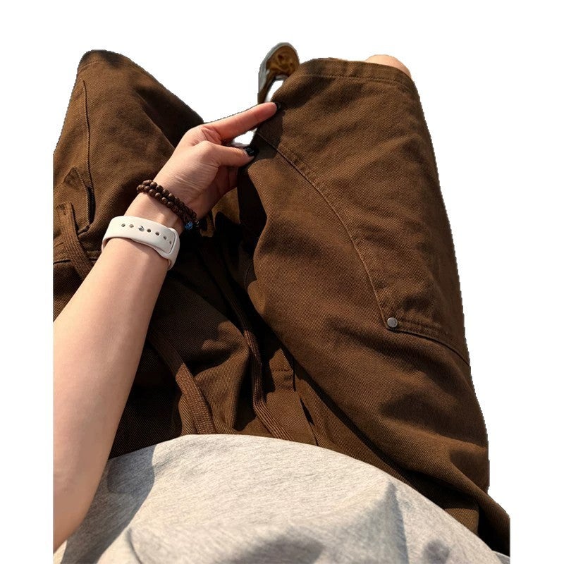 Men's Vintage Polyester Cargo Shorts - Image 5