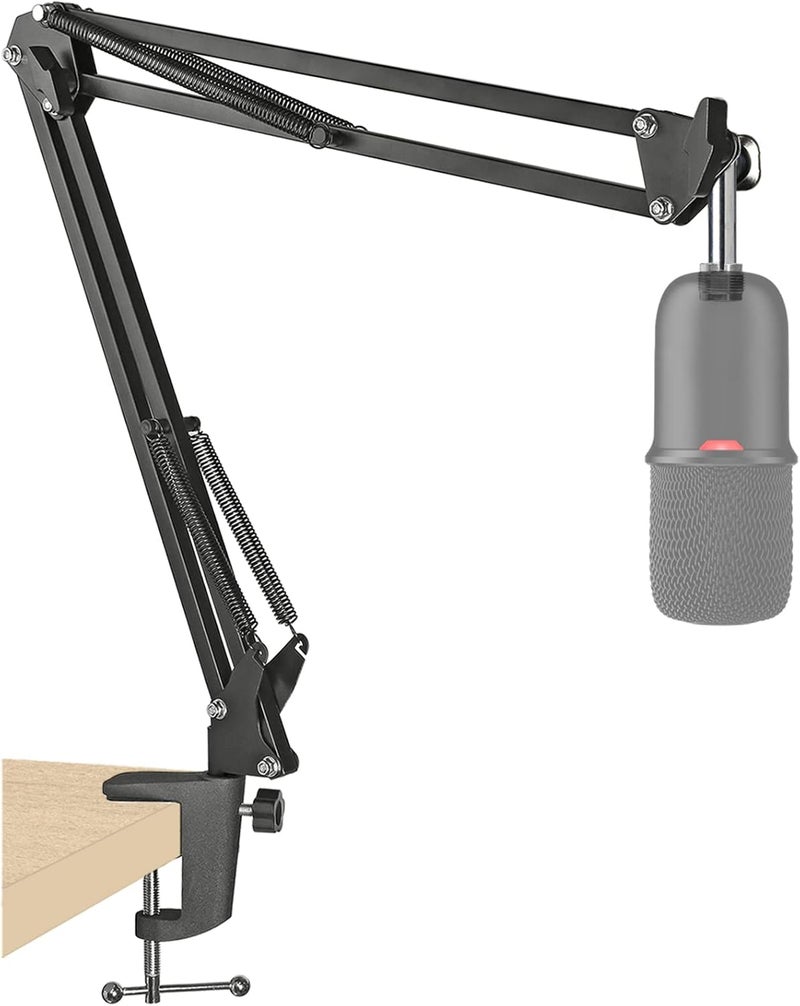 SUNMON SoloCast Boom Arm Mic Stand, Adjustable Suspension Boom Scissor Arm Stand Compatible with HyperX SoloCast 2 & 1 Gaming Microphone by - Image 1