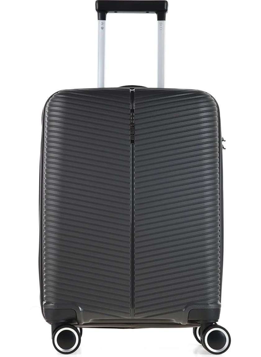 Ççs Anthracite 5224 Polypropylene Cabin Size Suitcase