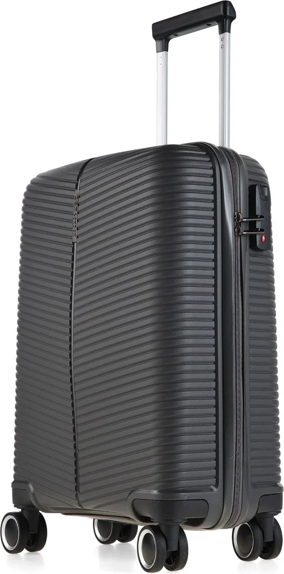 S-Invalid Brand Name Anthracite 5224 Polypropylene Cabin Size Suitcase